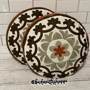 Set of Two Dwell Studio for Target Round Mandala Throw Pillows